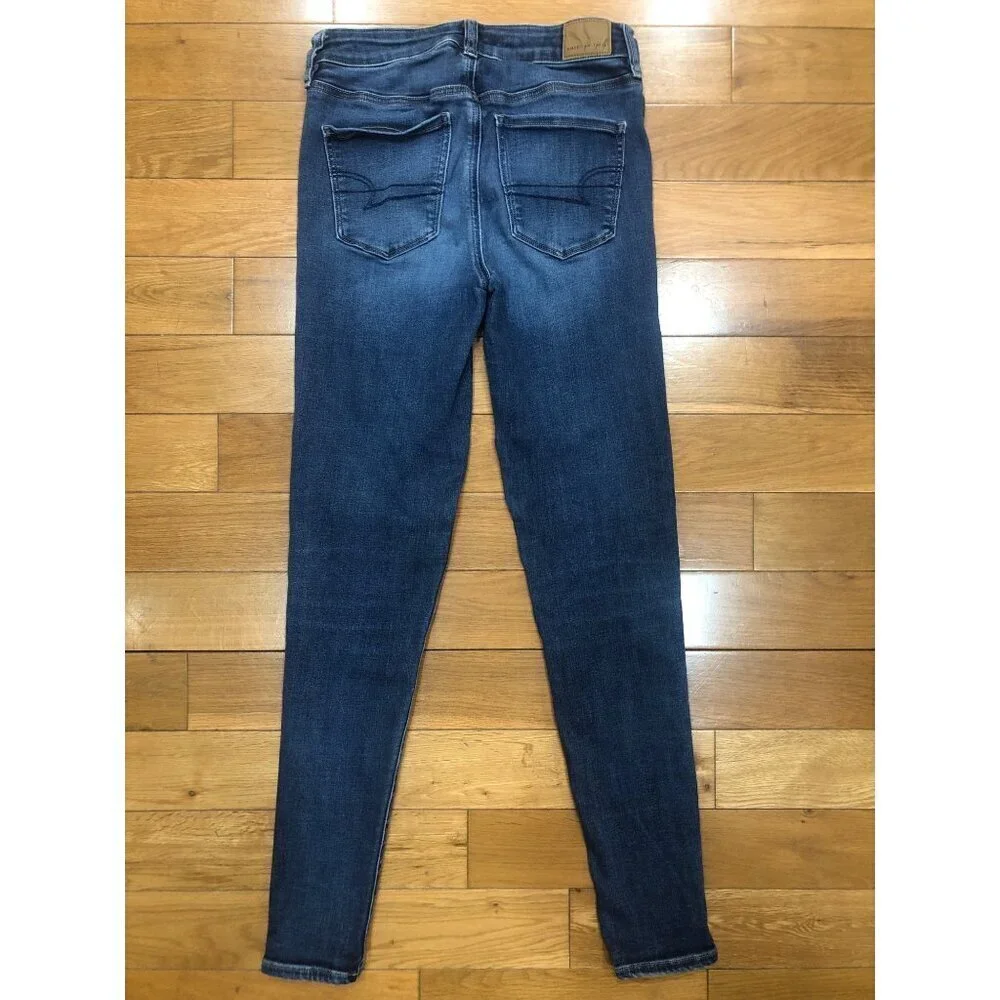 American Eagle Outfitters Next Level Stretch Hi Rise Jegging Size 4 Long